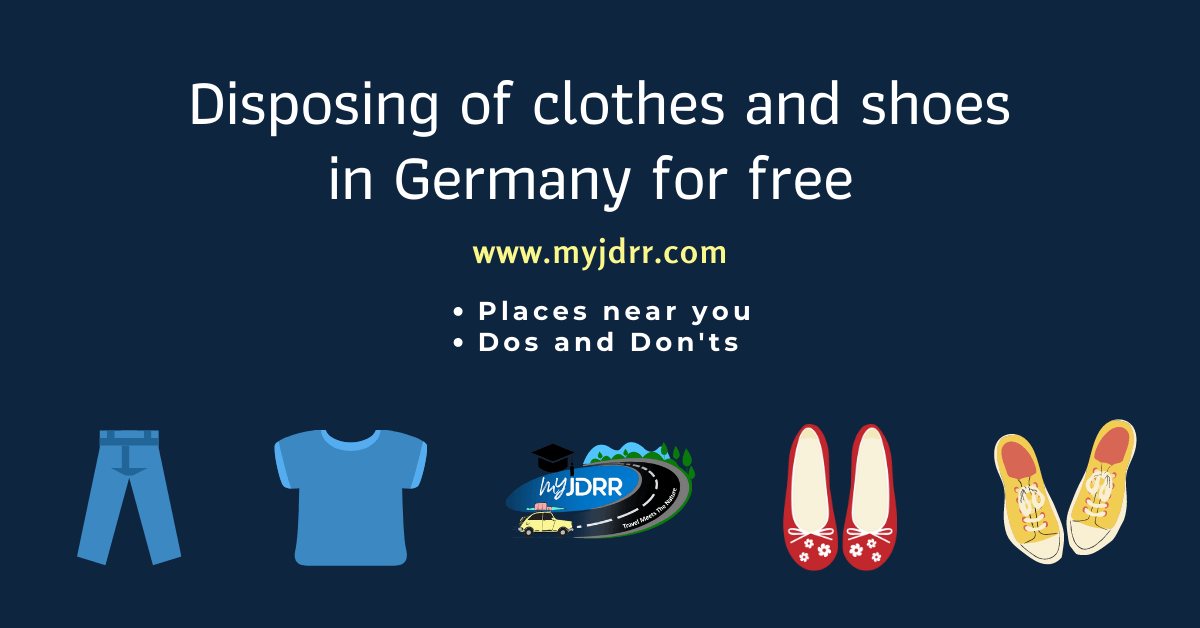 Disposing of clothes and shoes in Germany for free