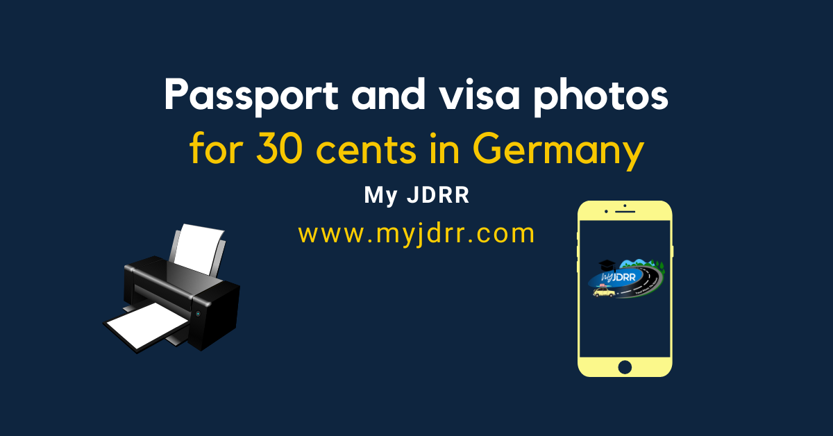 Passport and visa photos for 30 cents in Germany